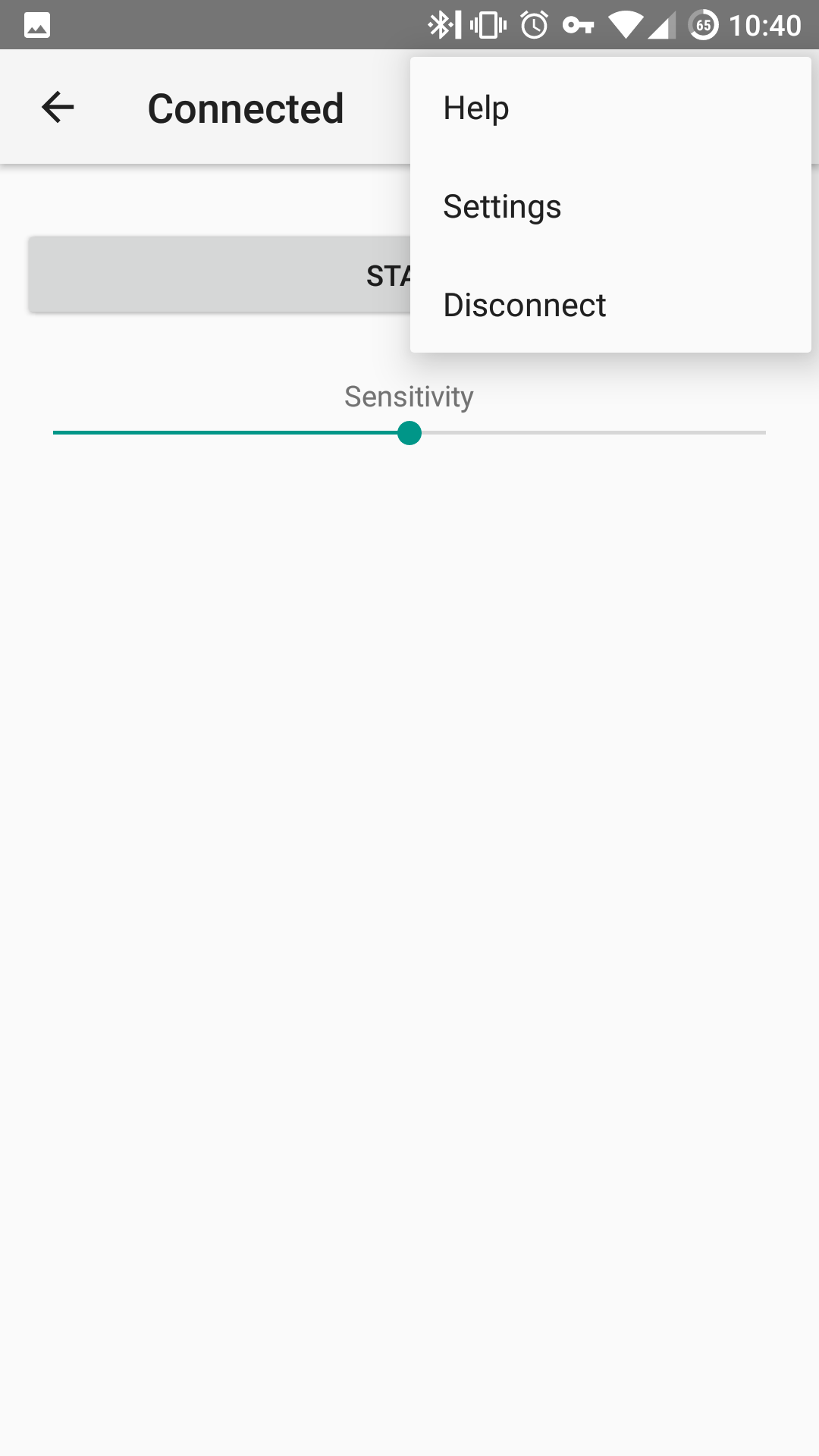 Navigation button pressed