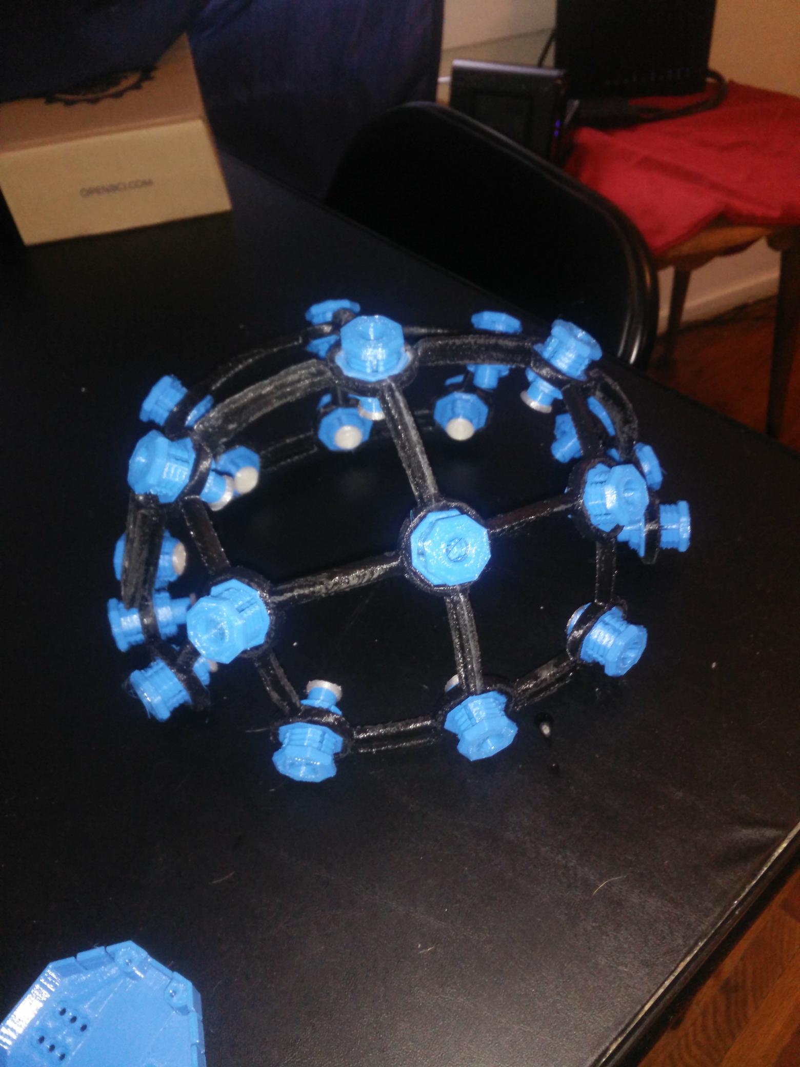 Headset skeleton 3D printed