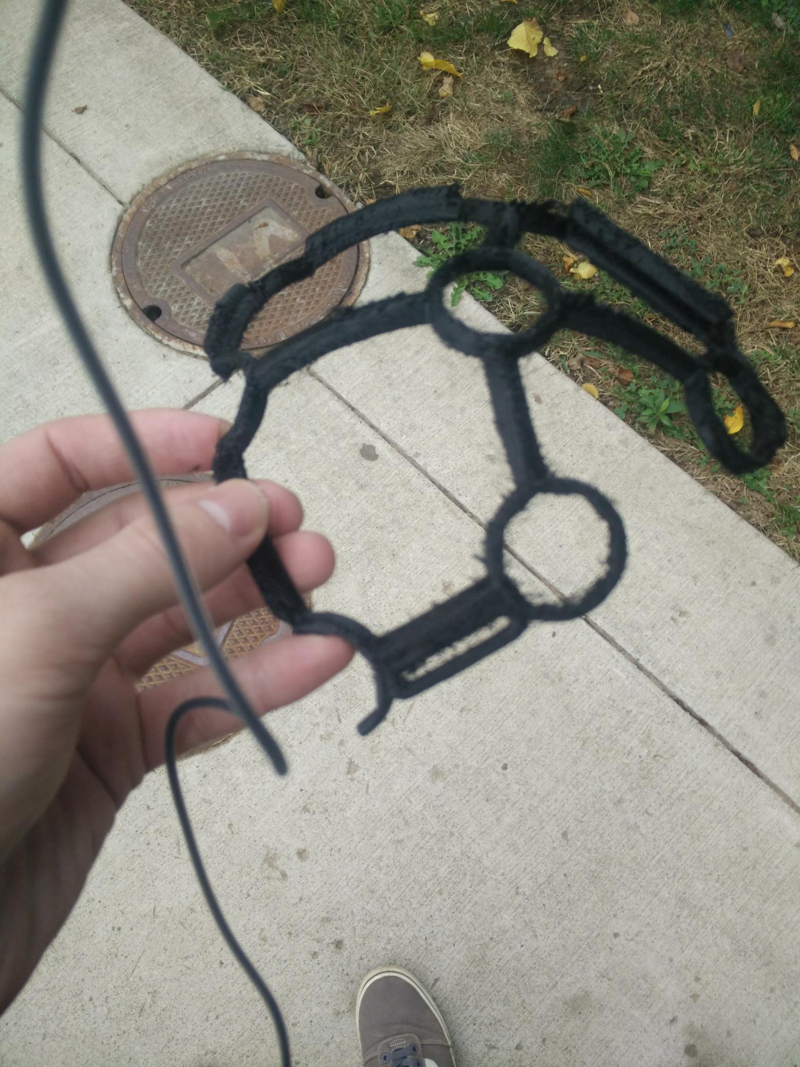 Headset partially printed